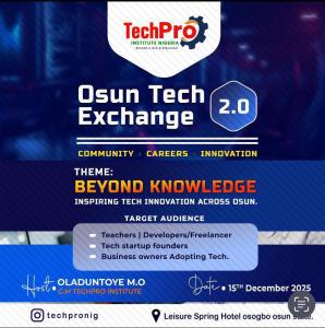 Osun Tech Exchange 2.0 Ignites Innovation in Osun State