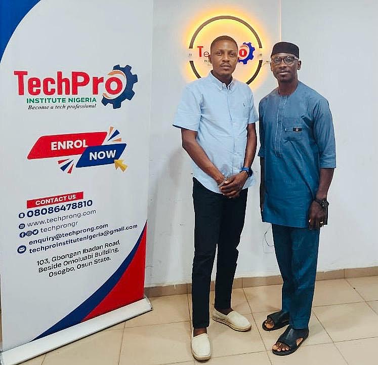 HoneyTreat Group Chairman, Bldr Soyebi Kayode Visits TechPro Institute Nigeria: A Strategic Conversation on Innovation and Collaboration